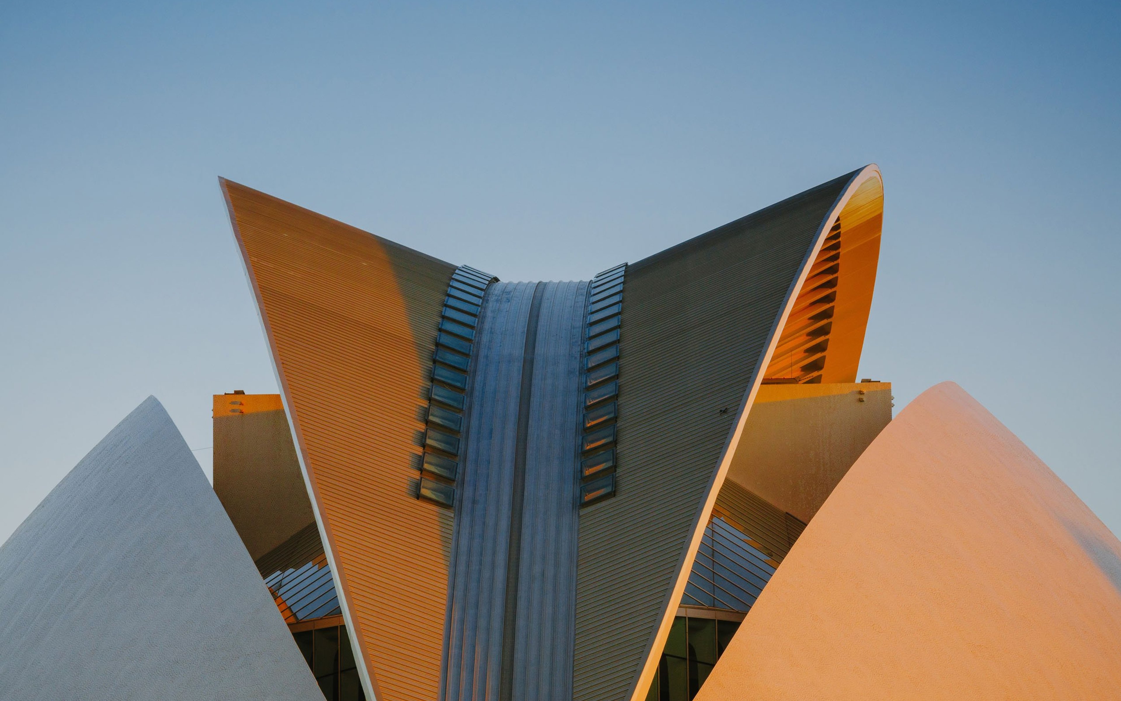 The Valencia City of Arts and Sciences at sunset.