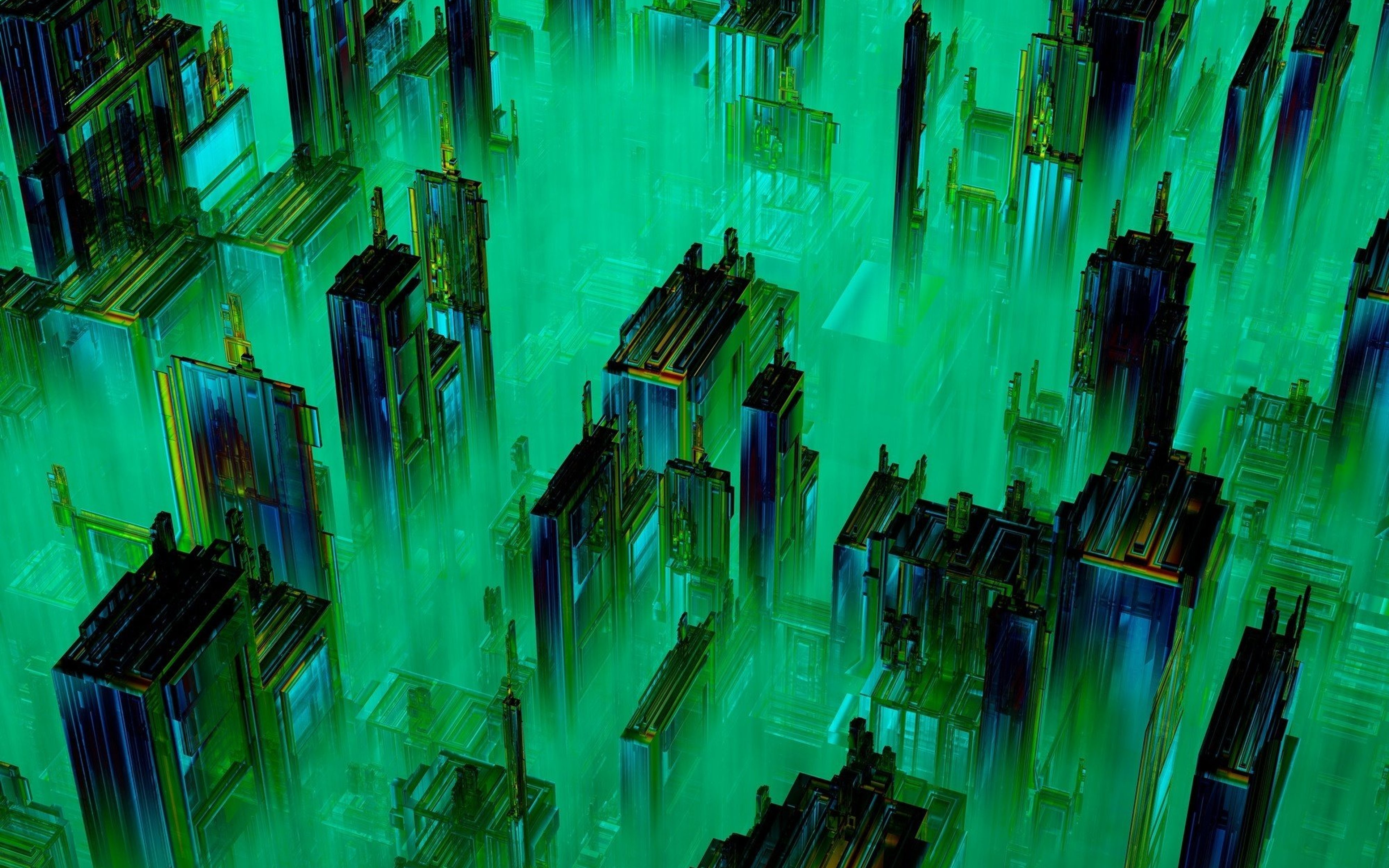 Abstract illustration of skyscraper buildings