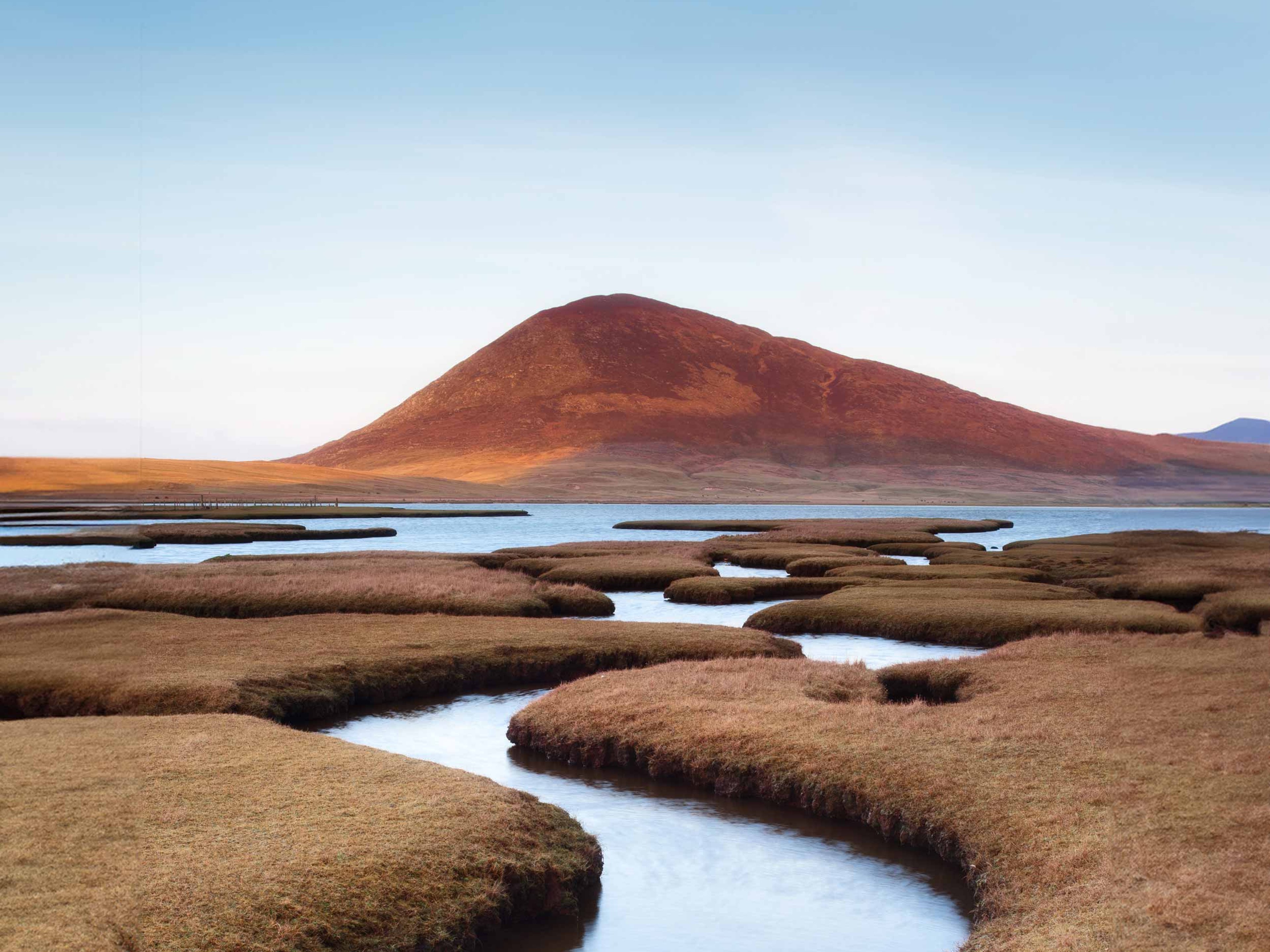 Rodel Saltmarsh on Isle of Harris, Outer Hebrides, Scotland, United Kingdom, Europe.