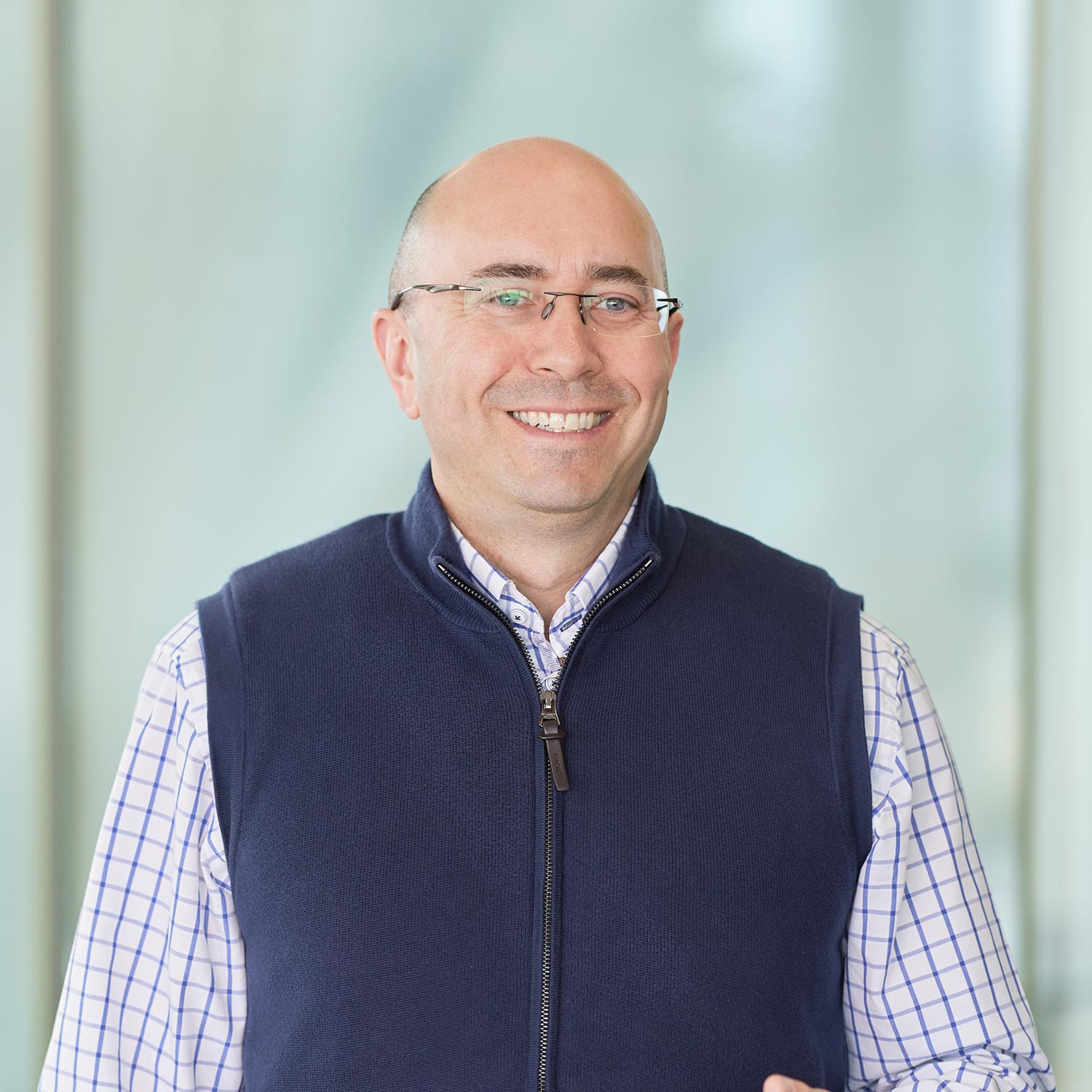 Gavin Scott in the Baillie Gifford office.