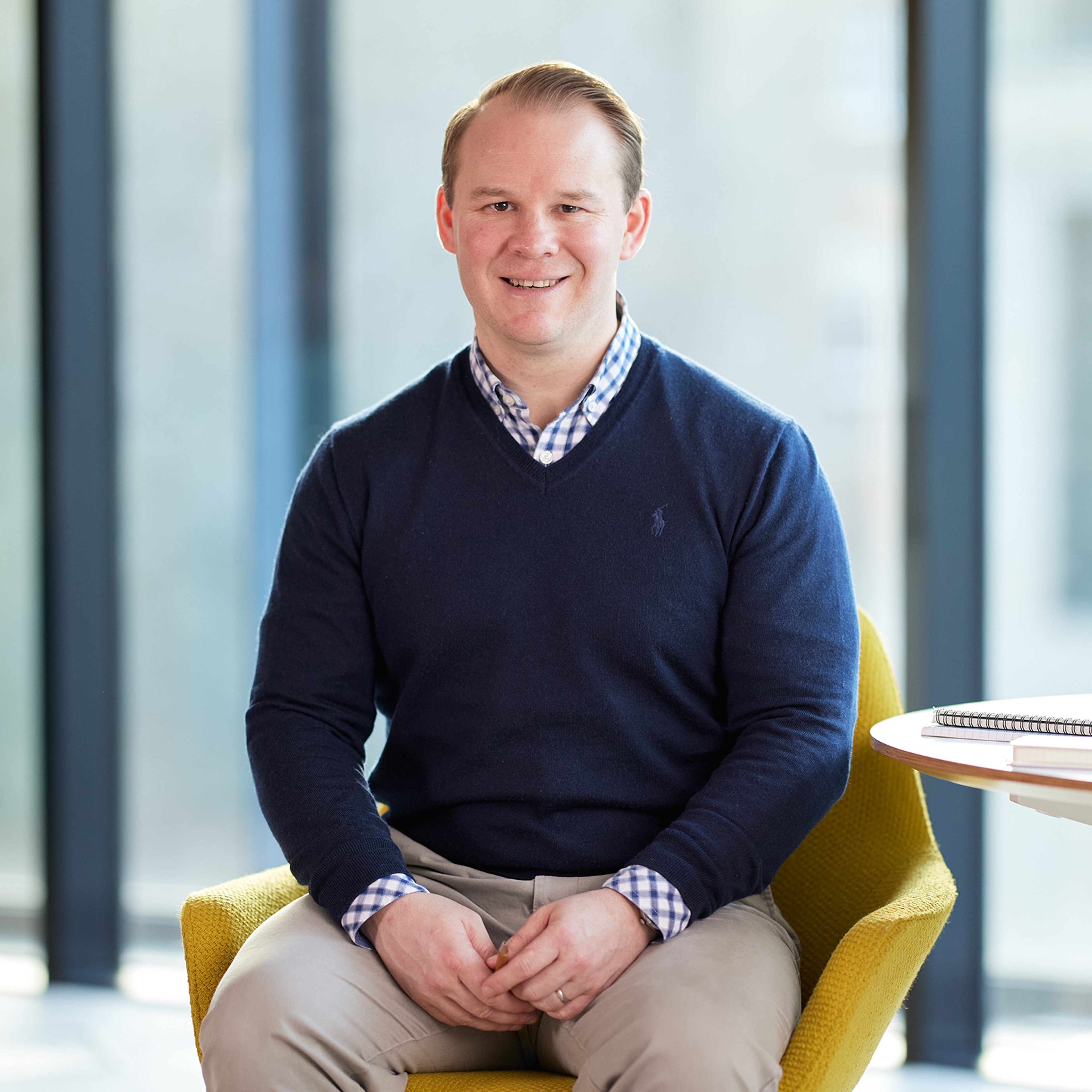 David Rolland sat in the Baillie Gifford office.