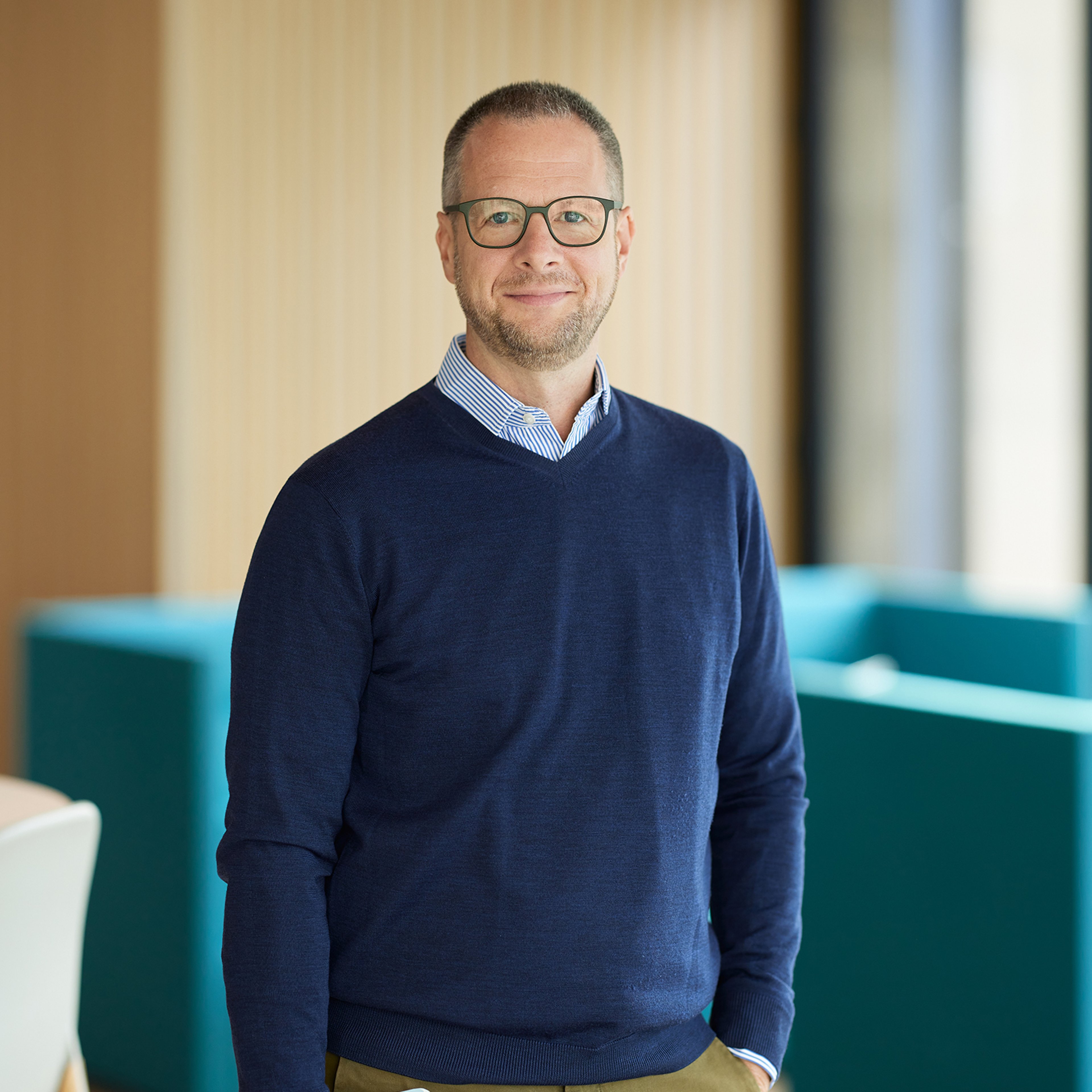 David Gaschik in the Baillie Gifford office.