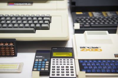 Various calculators and keyboards